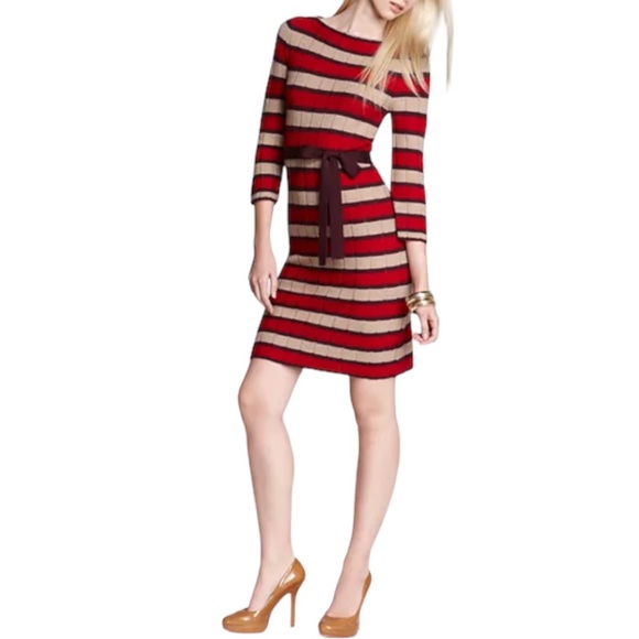 Trina Turk Striped Wool Sweater Dress,  Small - Picture 4 of 13